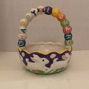 Happy Easter Ceramic basket